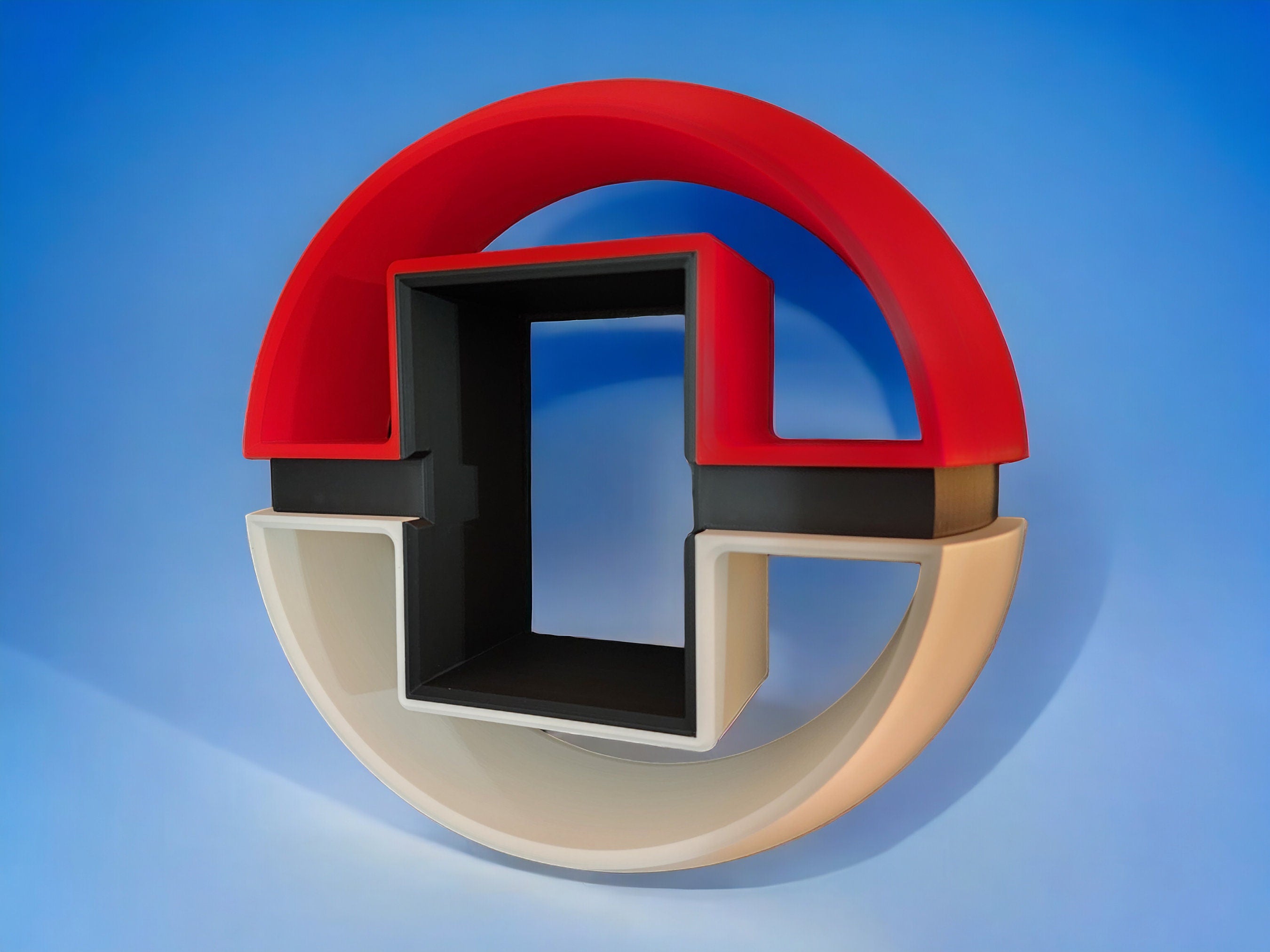 Poké Ball Inspired Light Up Wall Frame for Funko Pop! (3D Printed)