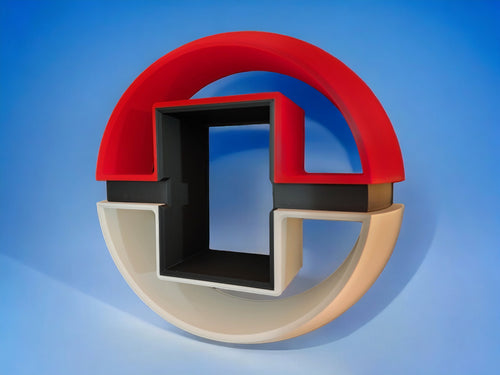 Poké Ball Inspired Light Up Wall Frame for Funko Pop! (3D Printed)