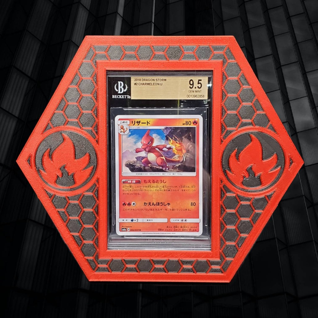 PokéFrames - 3D Printed Pokémon Graded Card Frames - Energy Frames (Hexagonal)