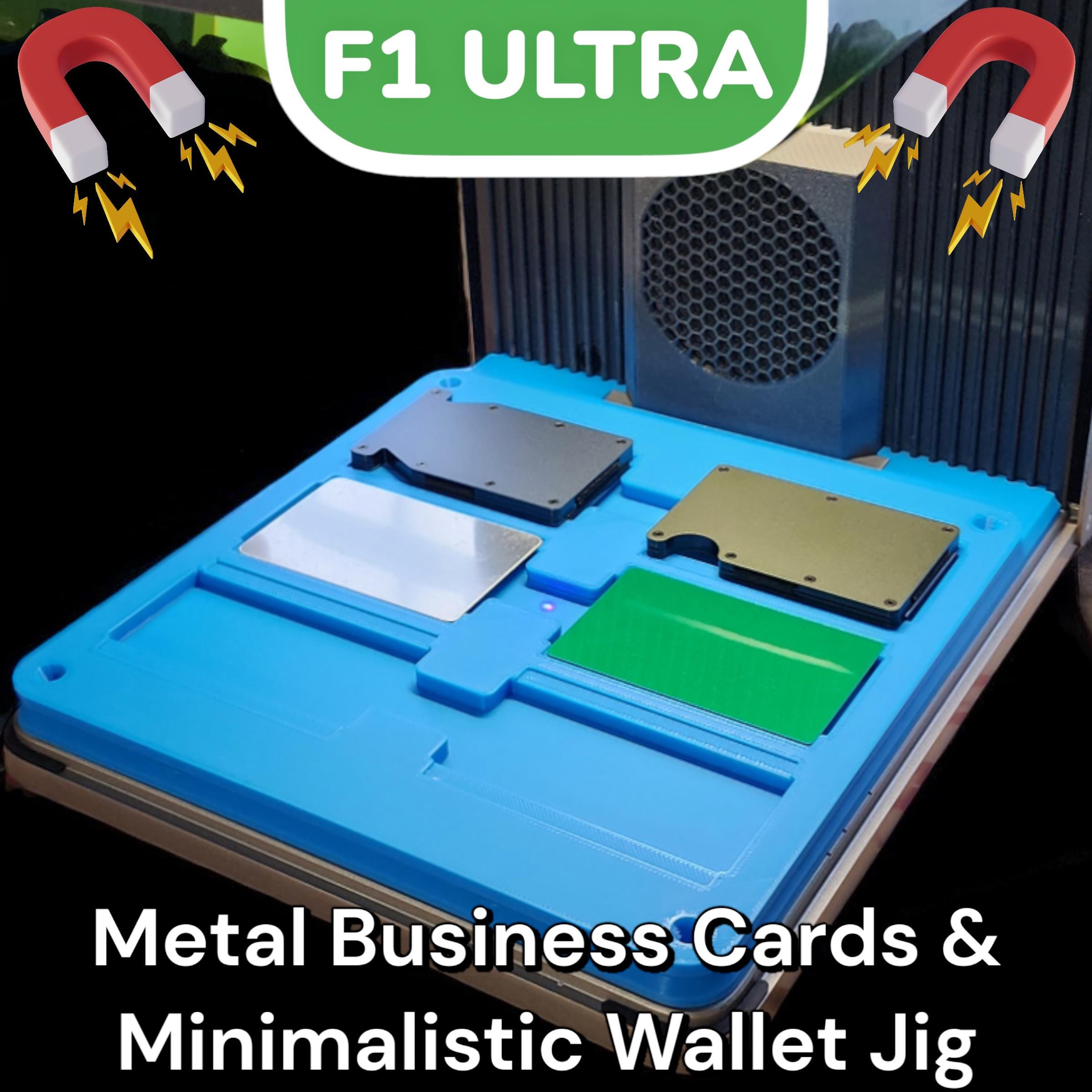 xTool F1 Ultra Metal Business Card Jig