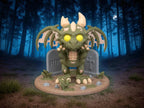 Halloween Dragon Figurine: Custom 3D Printed Gothic Fantasy Decor