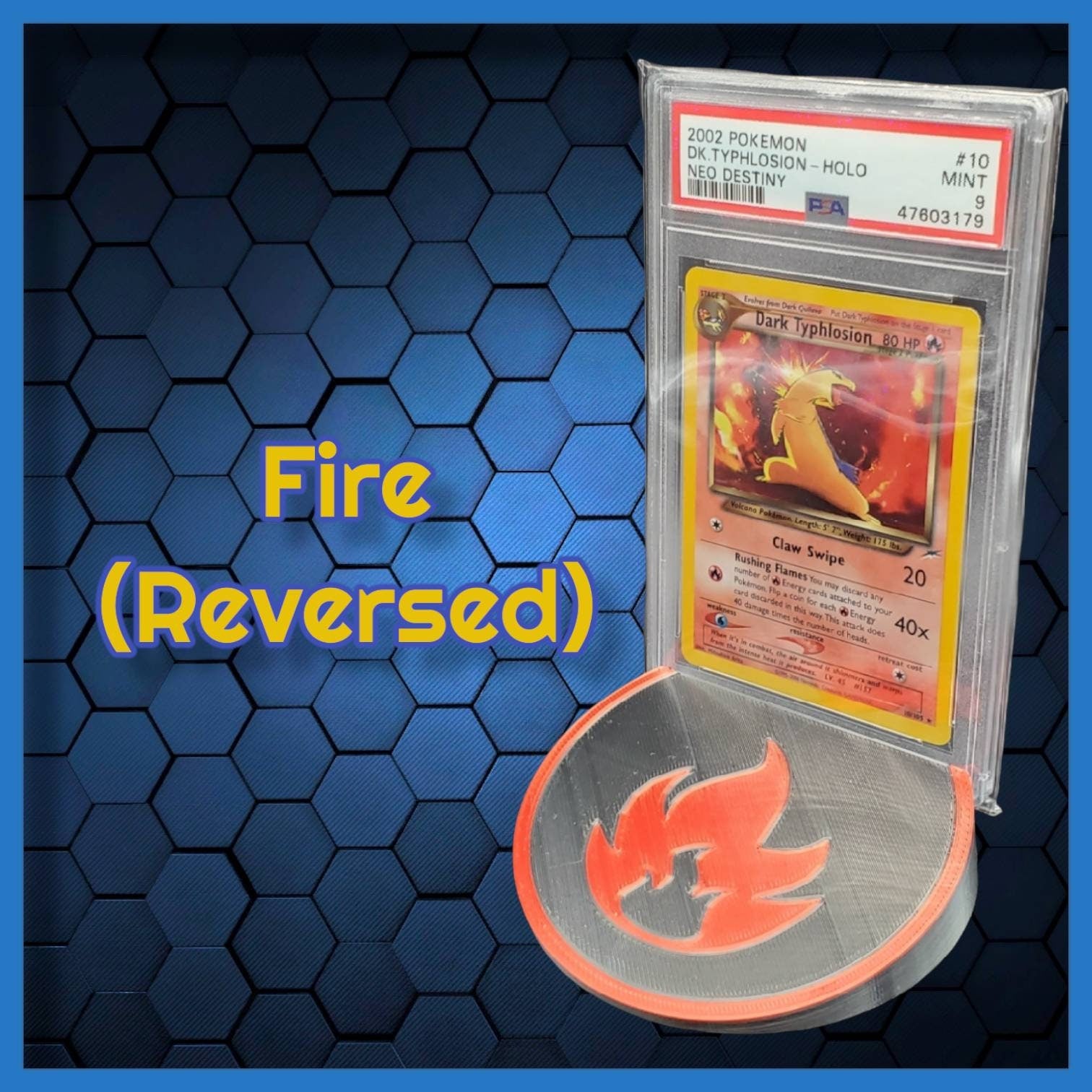PokéStands - 3D Printed PSA Graded Card Stands (Reverse Energies)