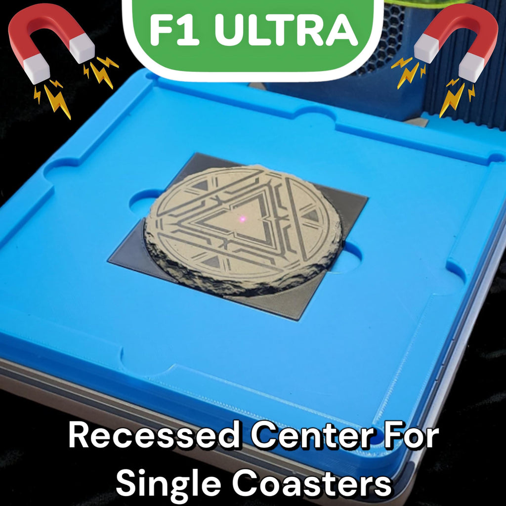xTool F1 Ultra Coaster Jig - Slate & Cork