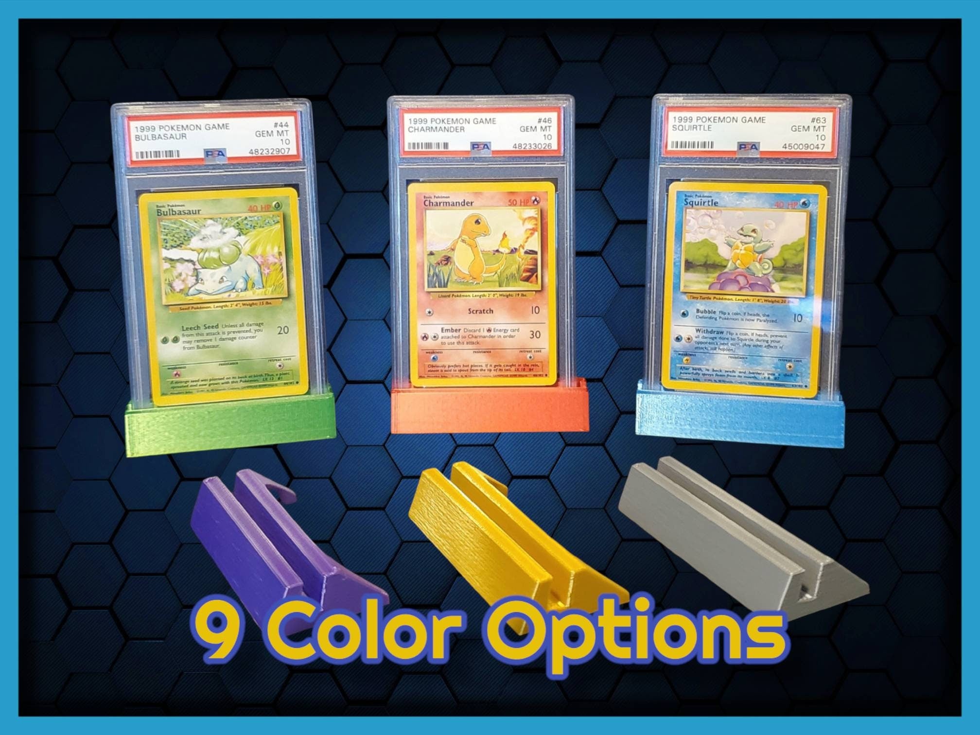 3D Printed PSA / BGS / CGC Graded Card Stands (5 Pack)