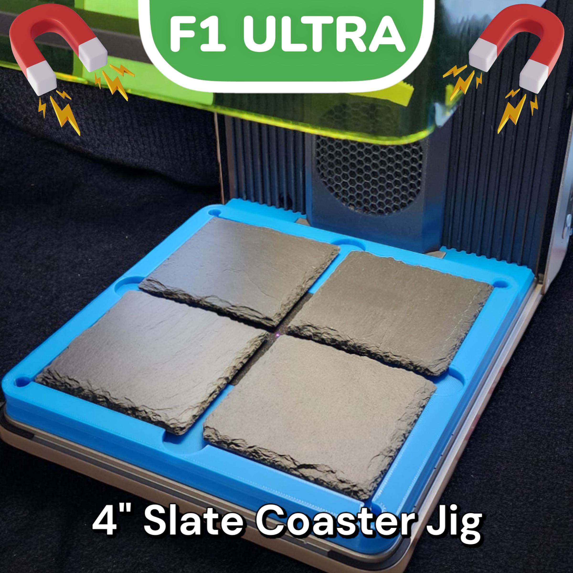 xTool F1 Ultra Coaster Jig - Slate & Cork