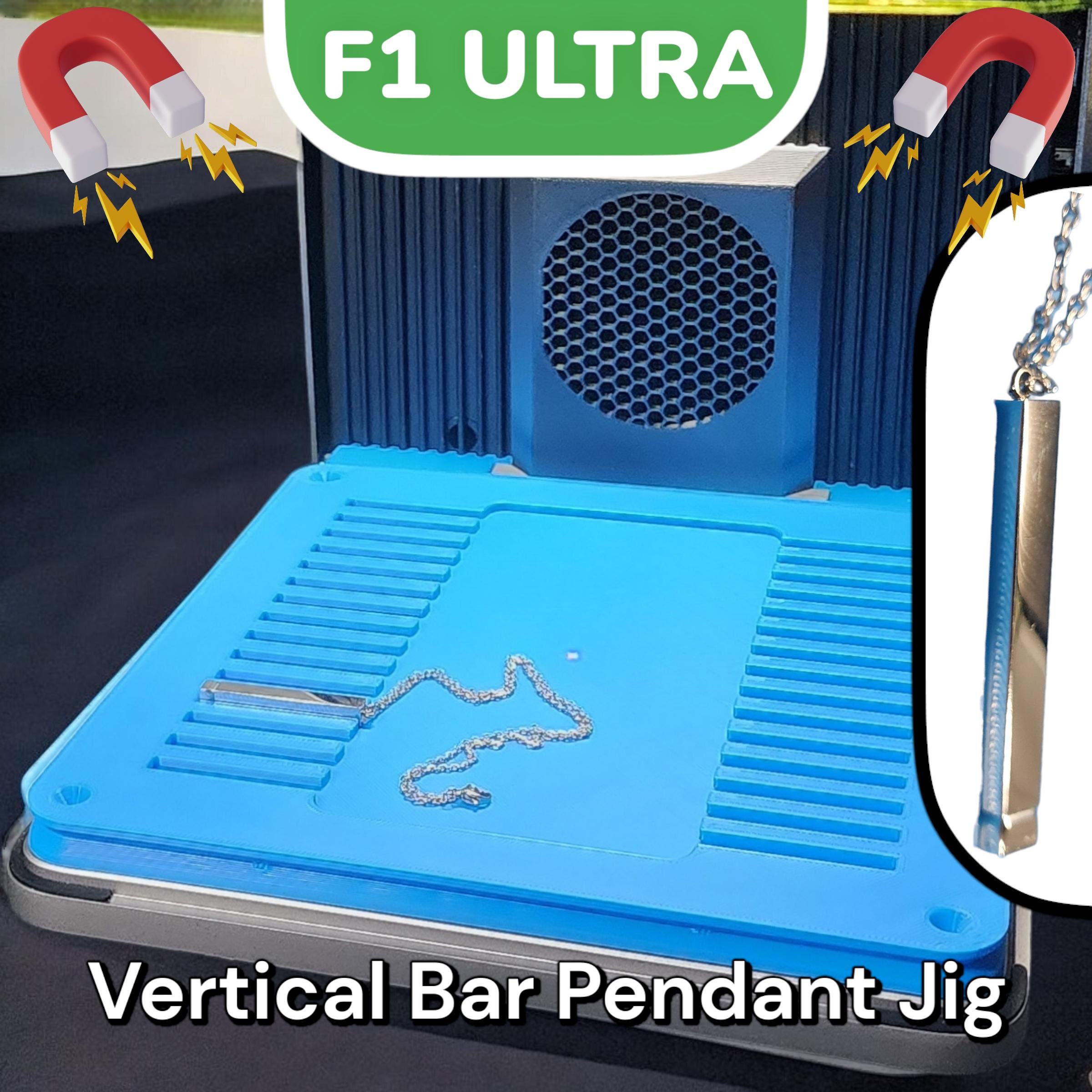 xTool F1 Ultra Vertical Bar Pendant Jig