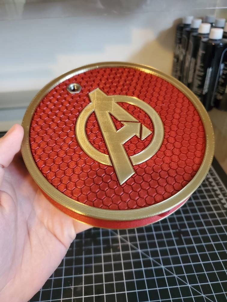 Circular 3D Printed Iron Man Stand for 1:6 Figures